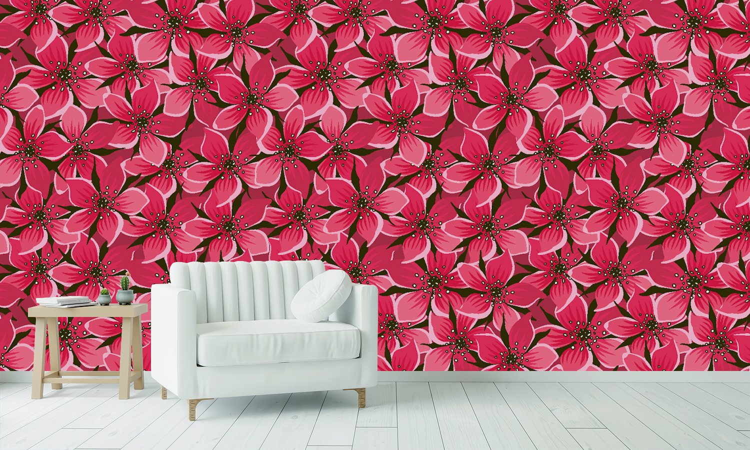 3d red flower wallpaper self adhesive wallpaper decorative masterpiece for home decor